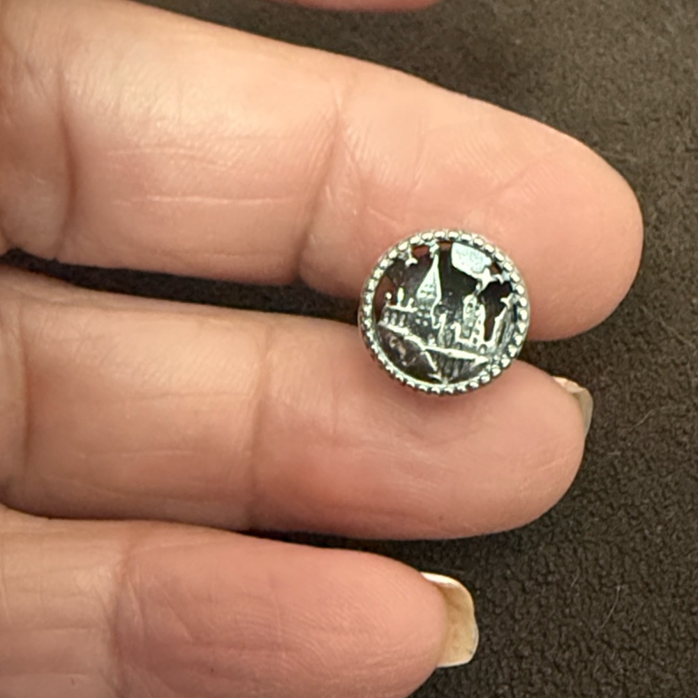 Silver Cityscape Button - image 3